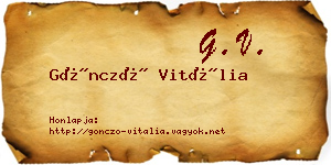 Göncző Vitália névjegykártya